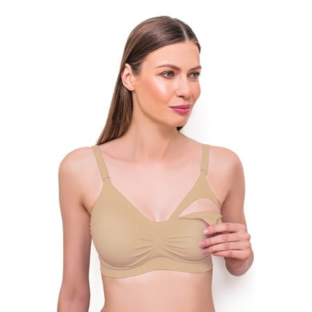 Sarcina - Sutien alaptat mame bej Babyono cupa C 80-85 CM - 506/33