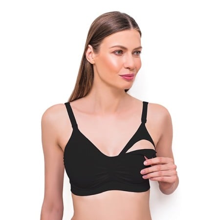 Sarcina - Sutien alaptat mame negru Babyono cupa C 70-75 CM - 506/21