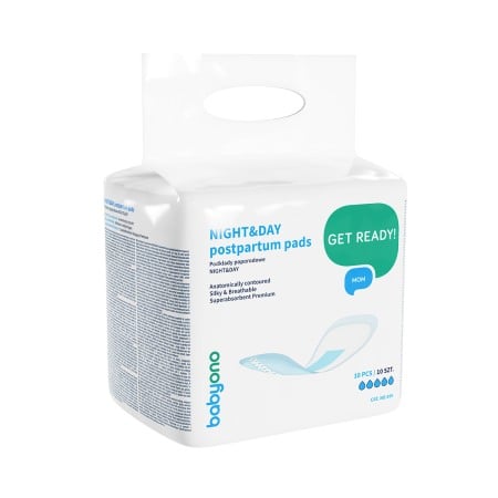 Tampoane postnatale - Tampoane postpartum 10 bucati zi si noapte Babyono 599