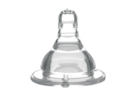Biberoane, tetine, accesorii - Tetina silicon cu gat larg lichide dense Babyono 1207