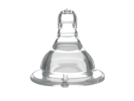 Biberoane, tetine, accesorii - Tetina silicon cu gat larg lichide subtiri Babyono 1204