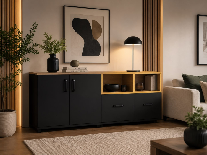 COMODA TV EMMA 160 NEGRU [2]