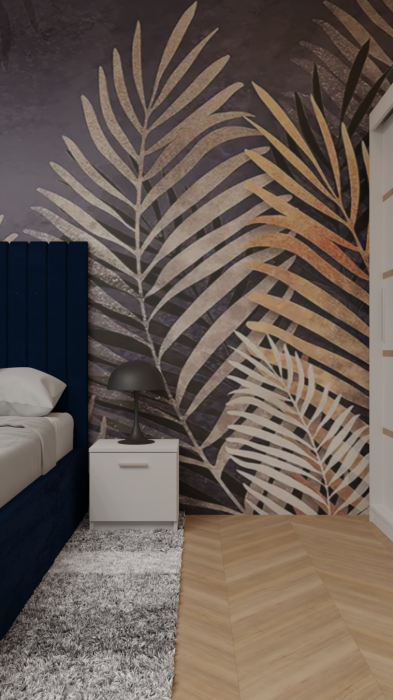 Dormitor Cairo Tapitat Dressing 250x200 3 Usi Alb [3]