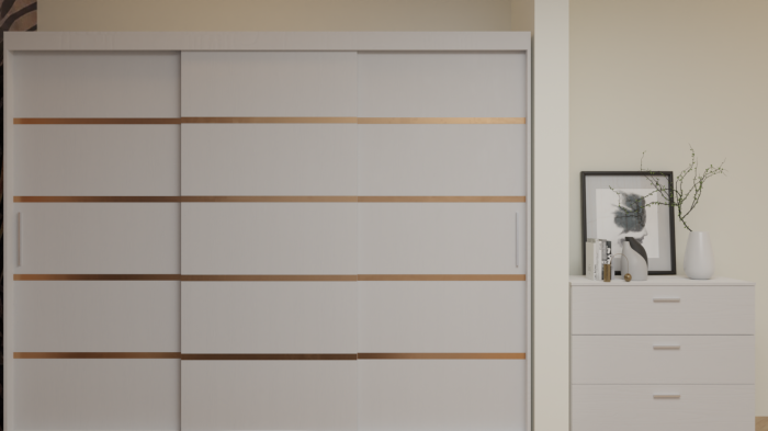 Dormitor Cairo Tapitat Dressing 250x200 3 Usi Alb [21]