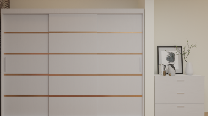 Dormitor Cairo Tapitat Dressing 250x200 3 Usi Alb [18]