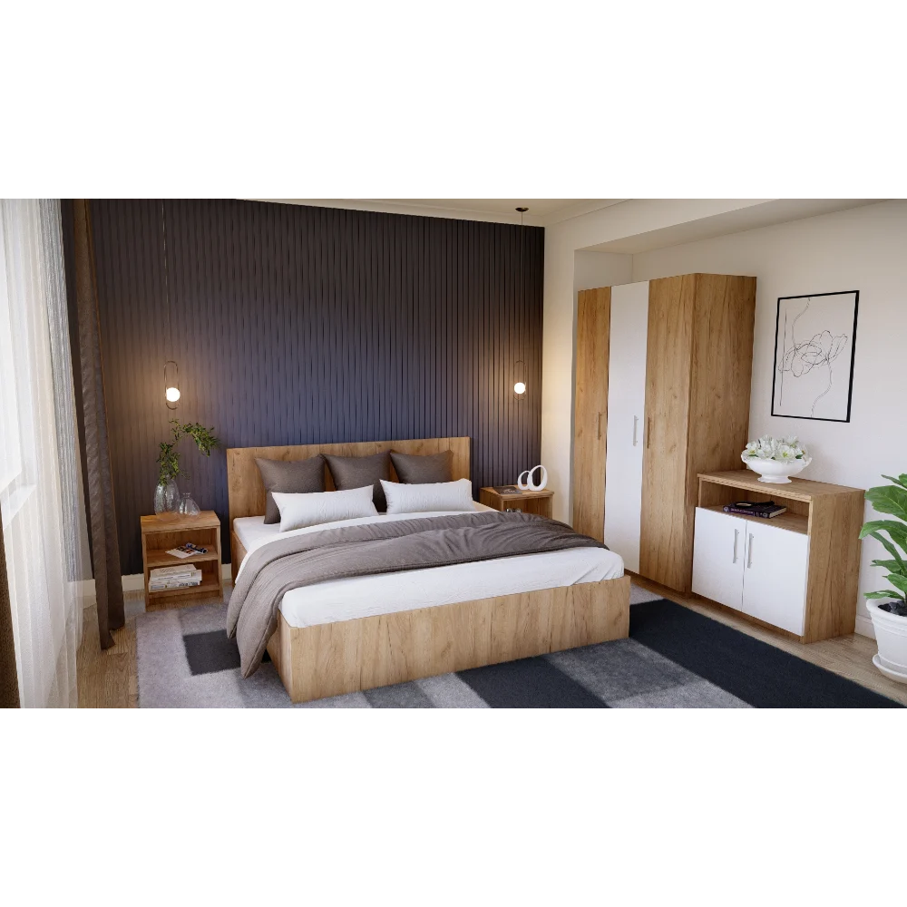 Dormitor Celine Sonoma&Alb [3]