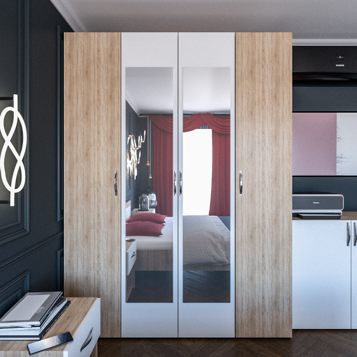 Dormitor Forest Sonoma&Alb [2]