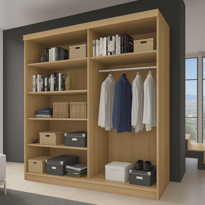 Dressing Monaco Sonoma cu uși glisante Wenge 200x200 [2]