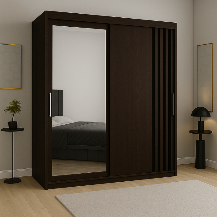 Dressing Nordis Wenge cu uși glisante 150x200 [1]