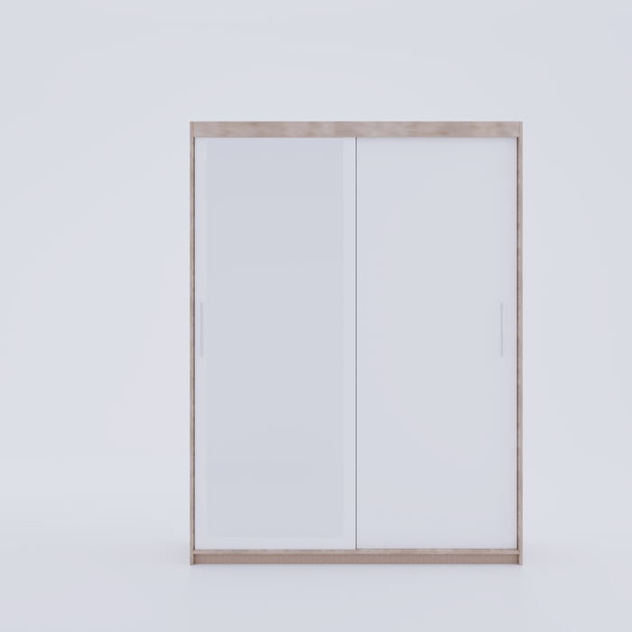 Dulap Kenzo cu Oglinda Sonoma&Alb [4]