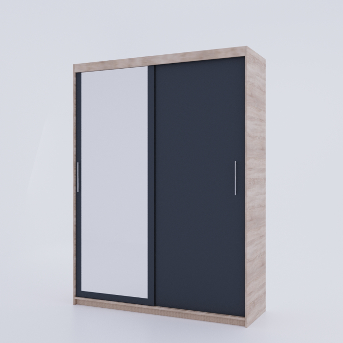 Dulap Kenzo cu Oglinda Sonoma&Gri [3]