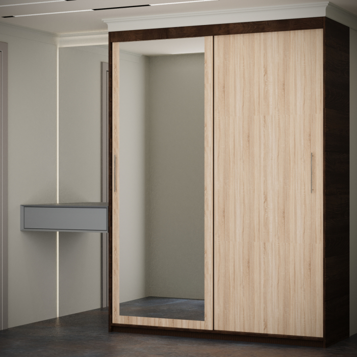 Dulap Kenzo cu Oglinda Wenge&Sonoma [2]