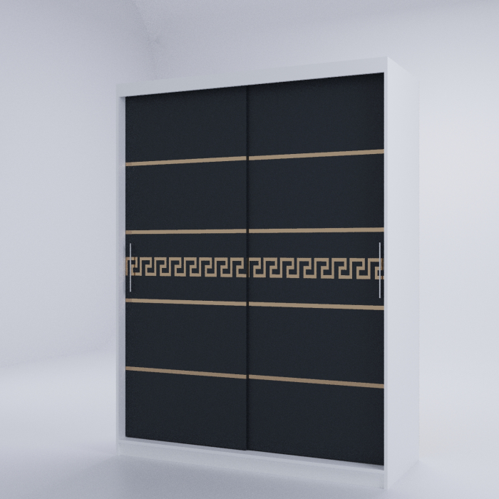 Dulap Kenzo Gold Alb&Antracit [4]