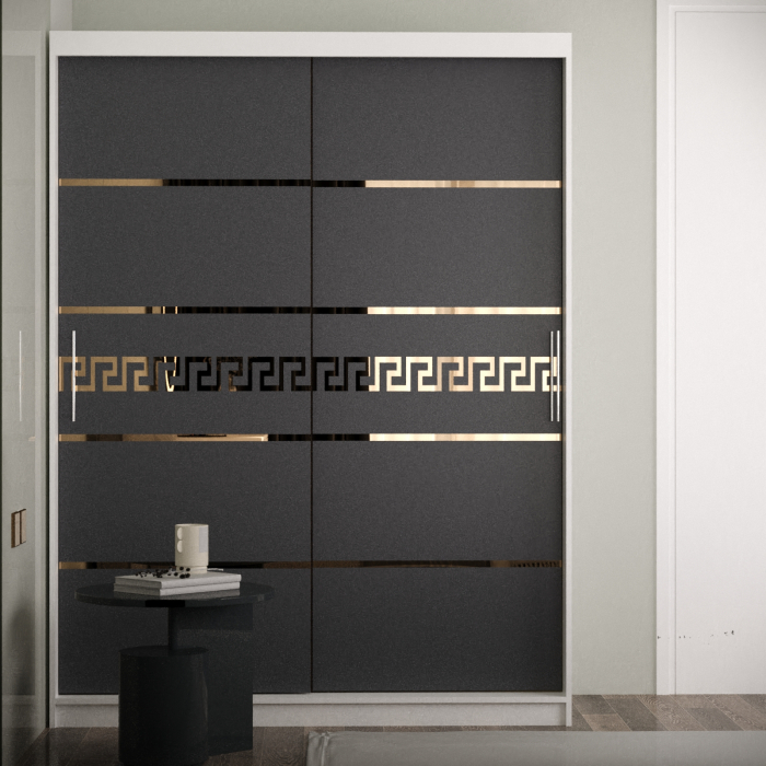 Dulap Kenzo Gold Alb&Antracit [1]