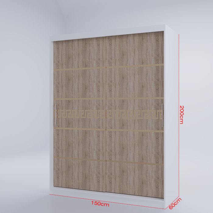 Dulap Kenzo Gold Alb&Sonoma [5]