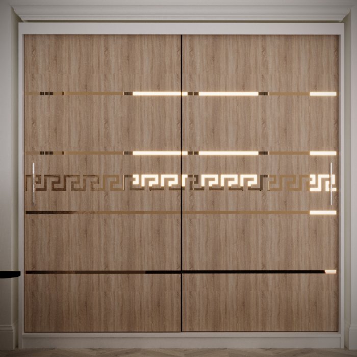 Dulap Kenzo Gold Alb&Sonoma 200*200 [1]