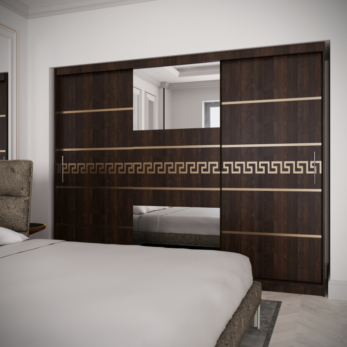 Dulap Kenzo Gold cu Oglinda Wenge 230*200 [2]