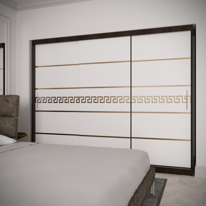 Dulap Kenzo Gold Wenge&Alb 230*200 [2]