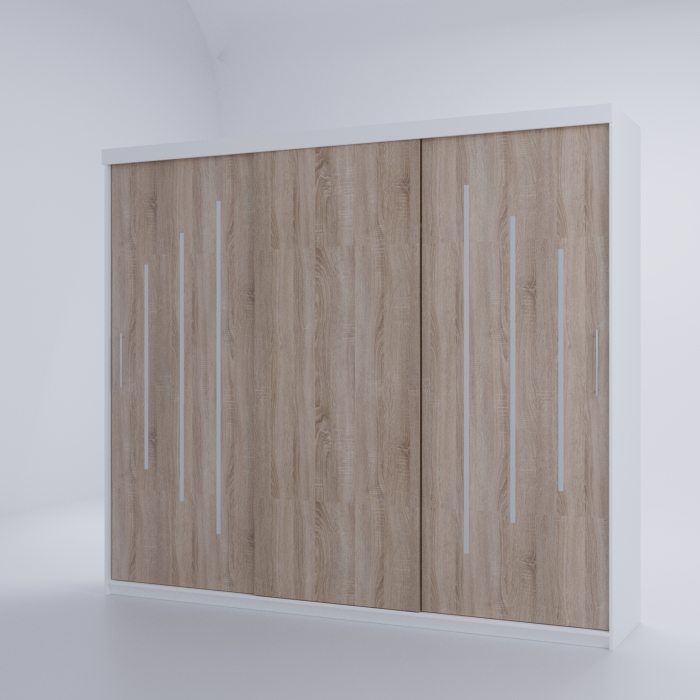 Dulap Kenzo Space 230*200 Alb&Sonoma [3]