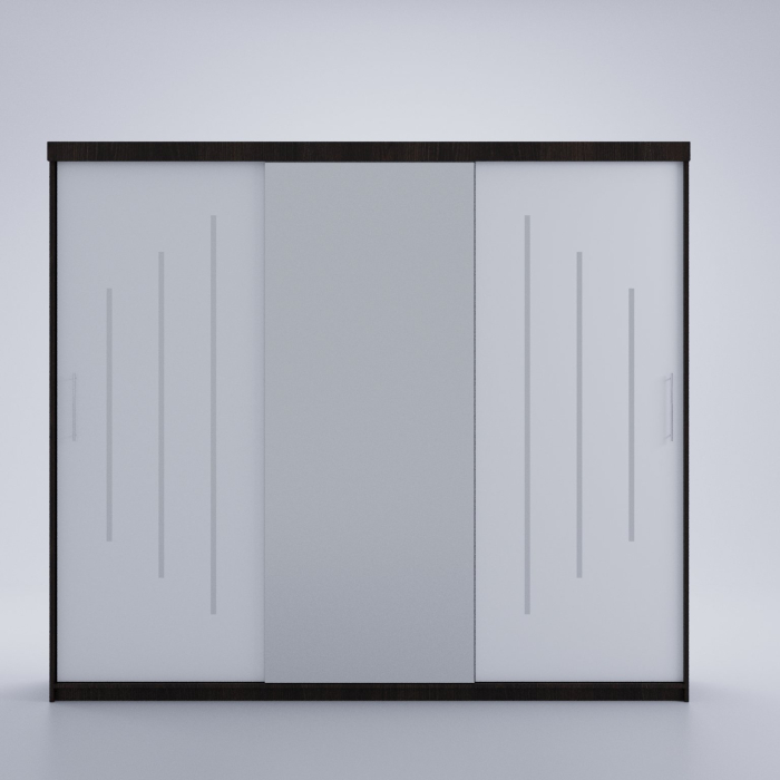 Dulap Kenzo Space 230*200 Cu Oglinda Wenge&Alb [3]