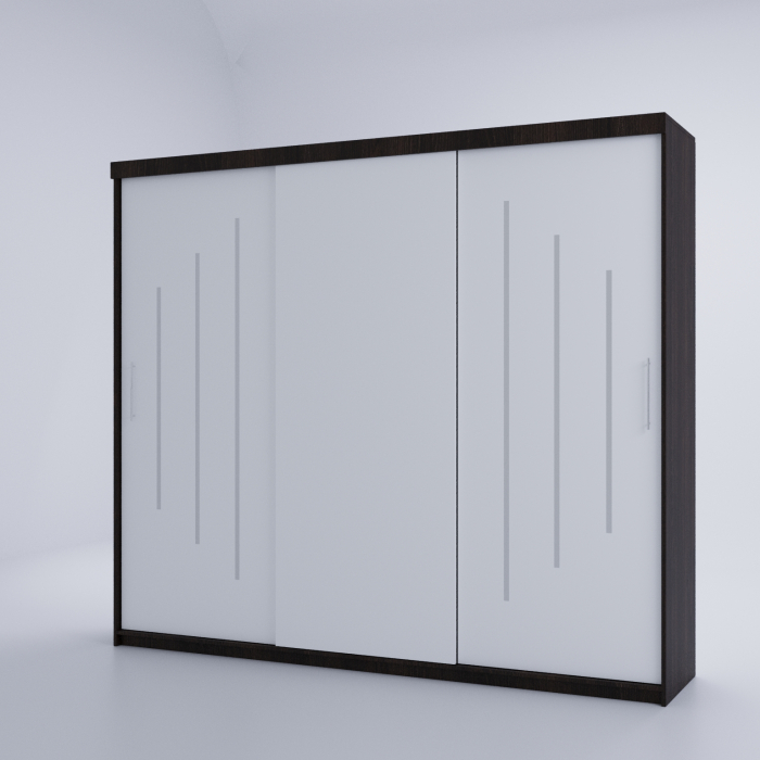 Dulap Kenzo Space 230*200 Wenge&Alb [3]