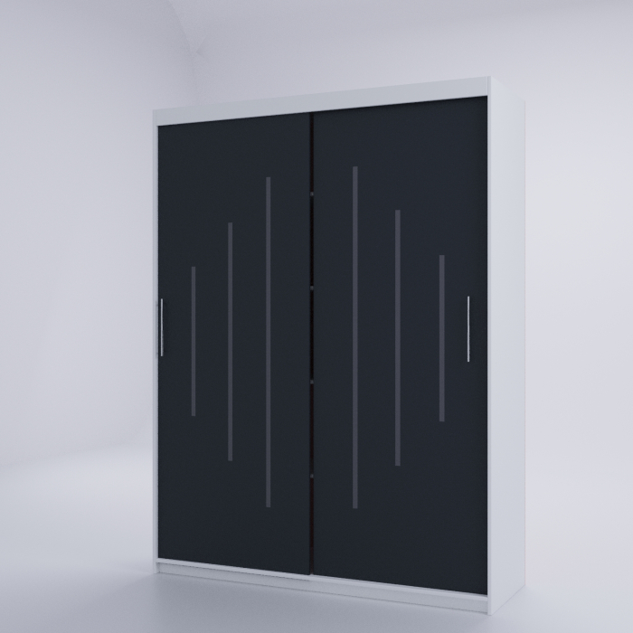 Dulap Kenzo Space Alb&Antracit 200*200 [3]