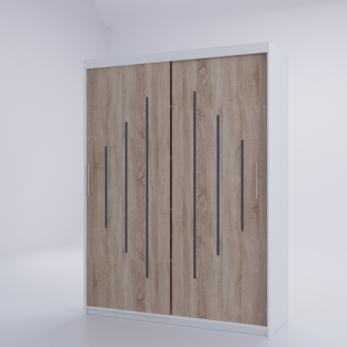 Dulap Kenzo Space Alb&Sonoma 200*200 [4]