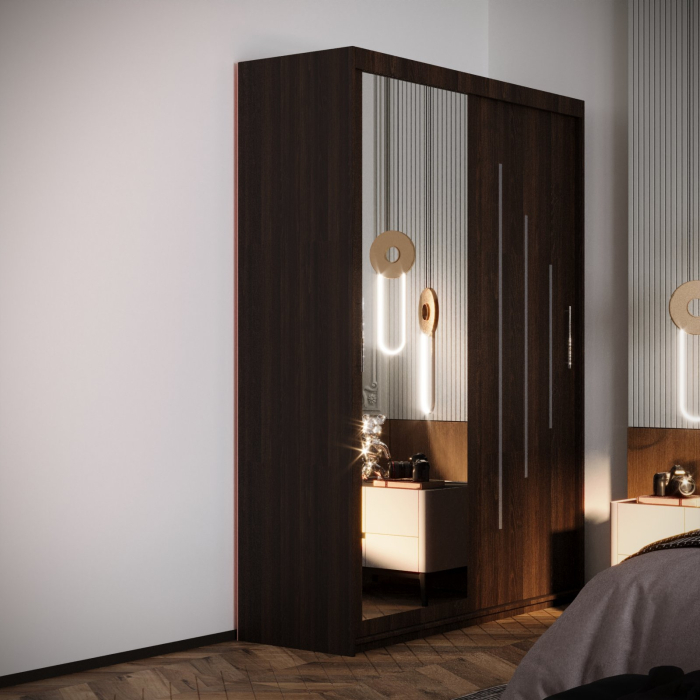 Dulap Kenzo Space cu Oglinda Wenge [2]