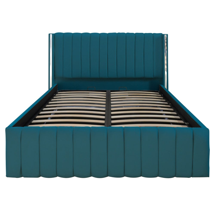 Pat Cairo New Bandă Argintie 160x200 cu Somieră Rabatabilă [1]