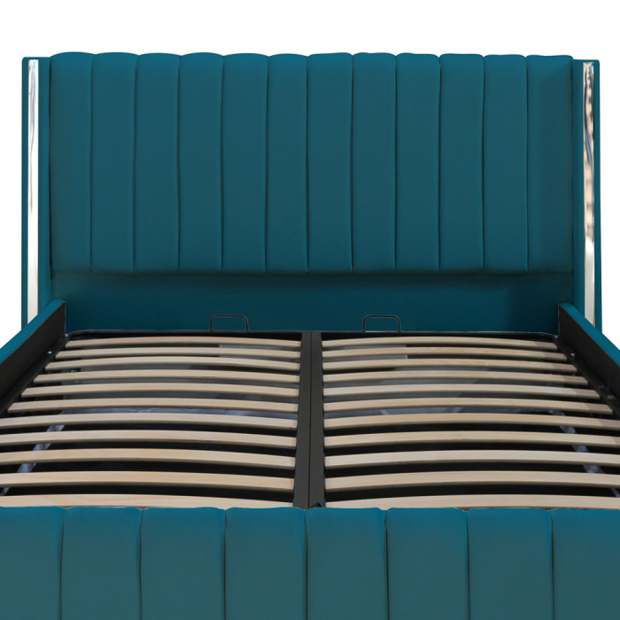 Pat Cairo New Bandă Argintie 160x200 cu Somieră Rabatabilă [2]