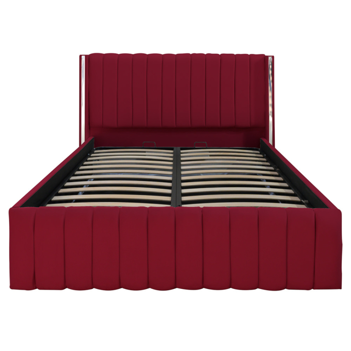 Pat Cairo New Bandă Argintie 180x200 cu Somieră Rabatabilă [1]