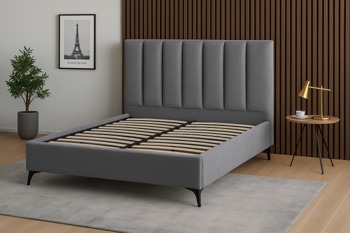 Pat Lotus Tapițat cu Somieră Fixă [2]