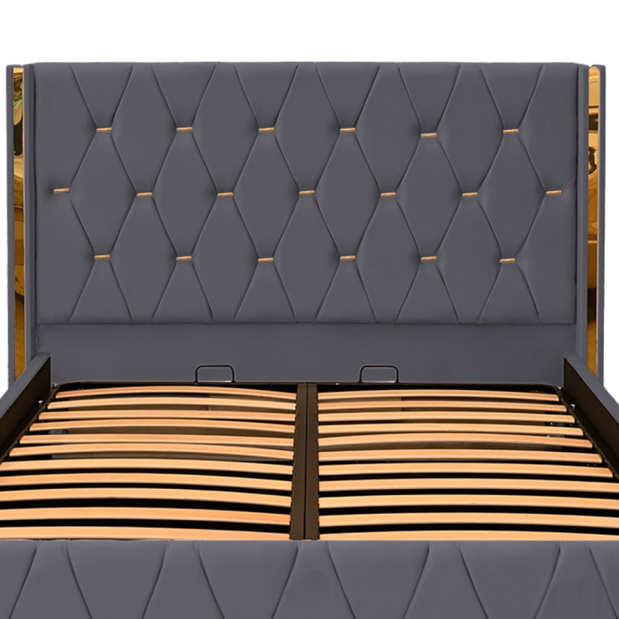 Pat Maldive New Gri cu Somieră Rabatabilă [2]