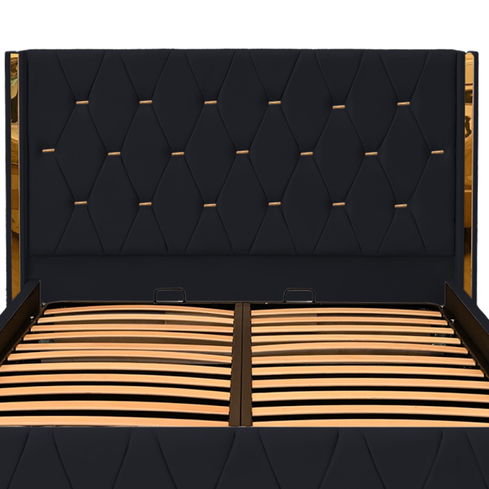 Pat Maldive New Negru cu Somieră Rabatabilă [2]