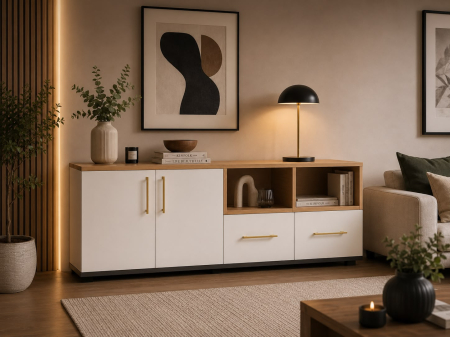 COMODE - COMODA TV EMMA 160 ALB