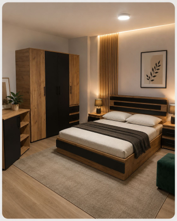 MOBILIER COMPLET DORMITOR - DORIMITOR GEO