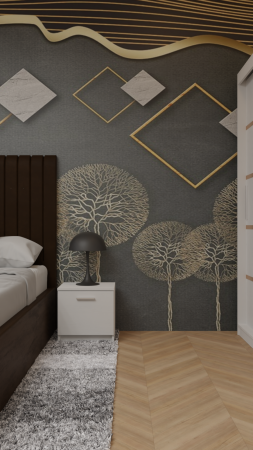 Dormitor Cairo Tapitat Dressing 250x200 3 Usi Alb [12]