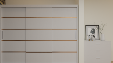 Dormitor Cairo Tapitat Dressing 250x200 3 Usi Alb [7]