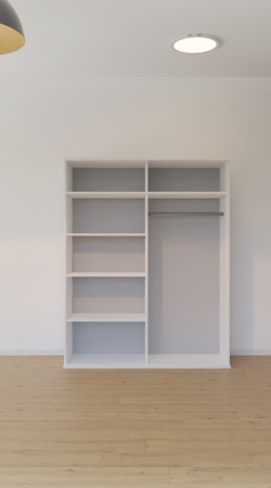 Dormitor Dallas Cu Pat Regal Tapitat Gri [2]