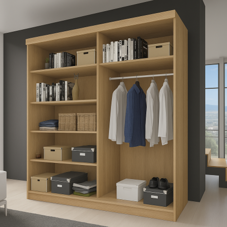 Dressing Monaco Sonoma cu uși glisante Wenge 200x200 [1]