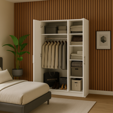 Dulap Damasc 3 Uși Alb [1]