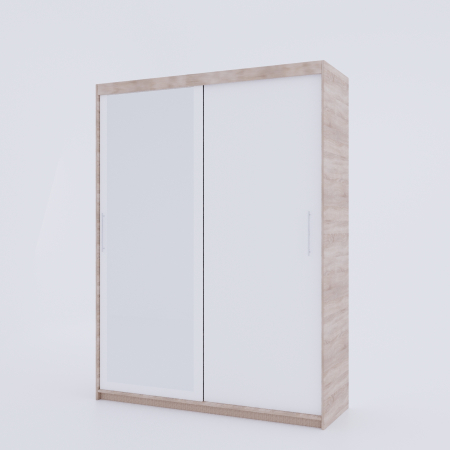 Dulap Kenzo cu Oglinda Sonoma&Alb [2]