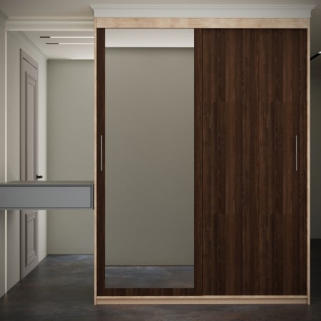 DRESSING/DULAP - Dulap Kenzo cu Oglinda Sonoma&Wenge