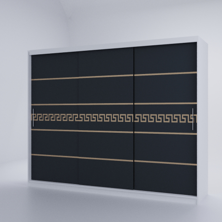 Dulap Kenzo Gold Alb&Antracit 230*200 [2]