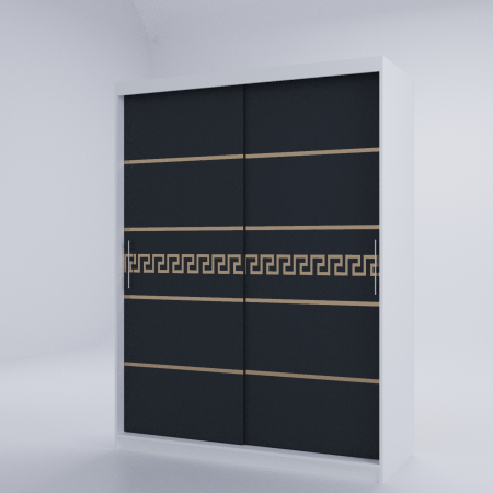 Dulap Kenzo Gold Alb&Antracit [3]