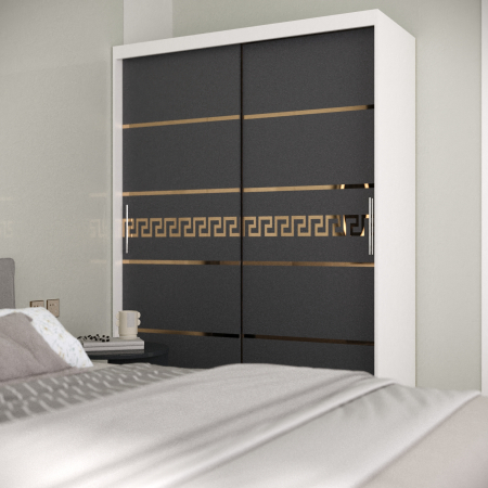 Dulap Kenzo Gold Alb&Antracit [1]