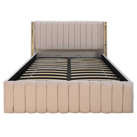 Pat Cairo New Bandă Aurie 180x200 cu Somieră Rabatabilă [1]