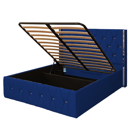 Pat Maldive New Albastru cu Somieră Rabatabilă [2]