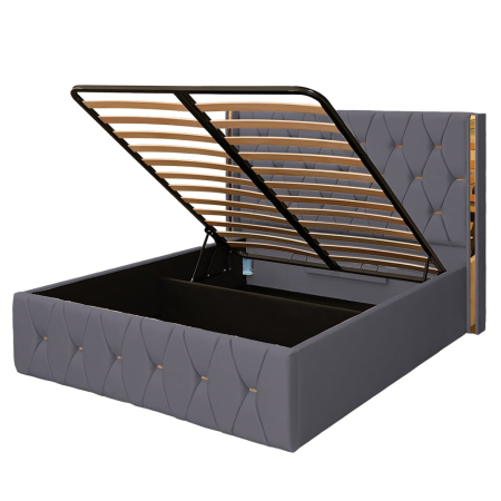 Pat Maldive New Gri cu Somieră Rabatabilă [2]