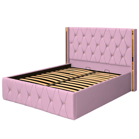 Pat Maldive New Roz cu Somieră Rabatabilă [3]